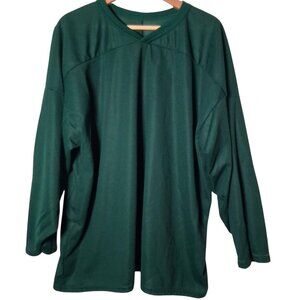 Vintage 1990s CCM Hockey Jersey Men XXL Air Knit Blank Hunter Green Canada